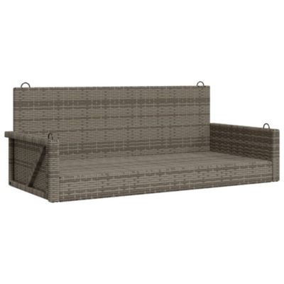 Balancelle gris 119x56x48 cm résine tressée vidaXL