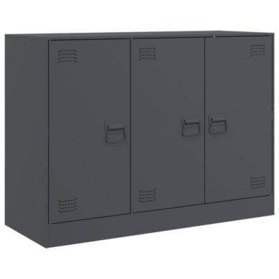Vidaxl Buffet anthracite 99x39x73 cm acier - vue 2