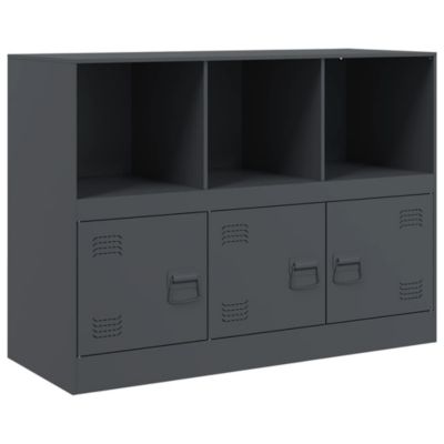Buffet anthracite 99x39x73 cm acier vidaXL