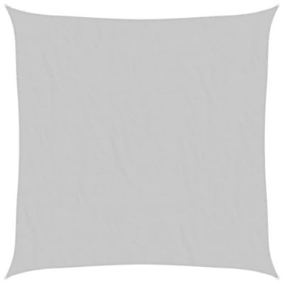 Voile d'ombrage gris clair 7x7 m 100% polyester oxford vidaXL
