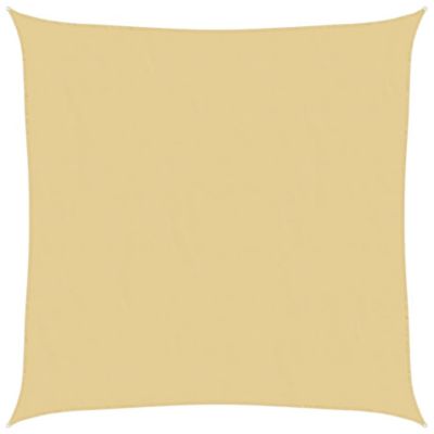 Voile d'ombrage sable 2,5x2,5 m 100 % polyester oxford vidaXL