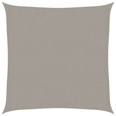 Voile d'ombrage 160 g/m² carré gris clair 3x3 m PEHD vidaXL