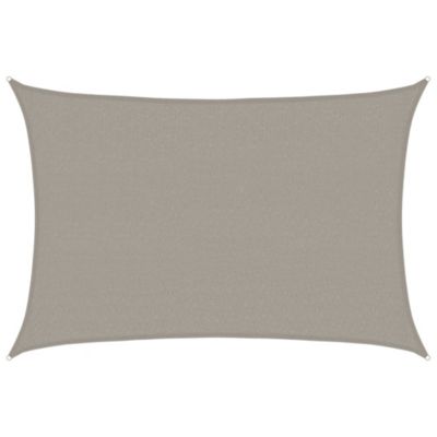 Voile d'ombrage 160 g/m² rectangulaire gris clair 2,5x4 m PEHD vidaXL