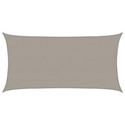 Vidaxl Voile d'ombrage 160 g/m² rectangulaire gris clair 4x7 m PEHD