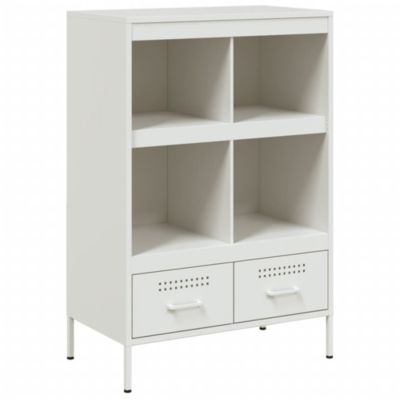 Buffet haut blanc 68x39x101,5 cm acier vidaXL