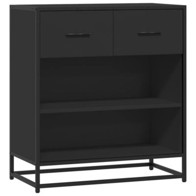 Buffet noir 68x35x76 cm bois d'ingénierie vidaXL