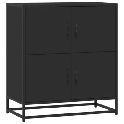 Buffet noir 68x35x76 cm bois d'ingénierie vidaXL