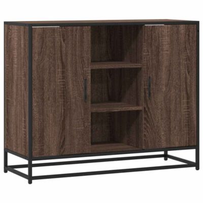 Buffet chêne marron 92x35x76 cm Bois d'ingénierie vidaXL