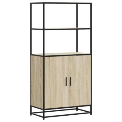 Vidaxl Buffet haut - Chêne sonoma 68x35x139 cm bois d'ingénierie