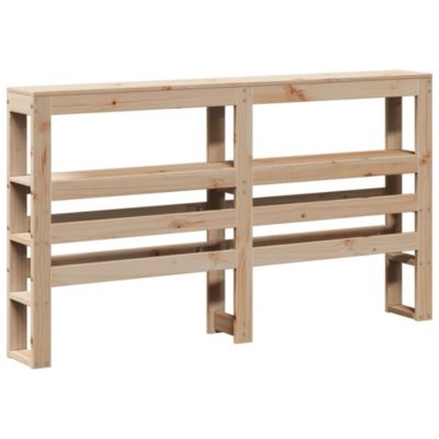 Tête de lit avec étagères 120 cm bois massif de pin vidaXL