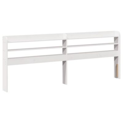 Tête de lit avec étagères blanc 180 cm bois massif de pin vidaXL