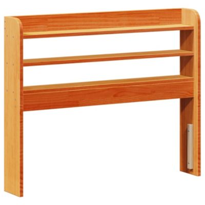 Tête de lit avec étagères marron cire 100 cm bois massif de pin vidaXL