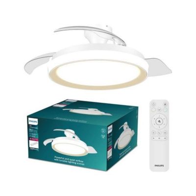 Ventilateur De Plafond Philips Bliss – 106 cm, LED Réglable, Télécommande - vue 5