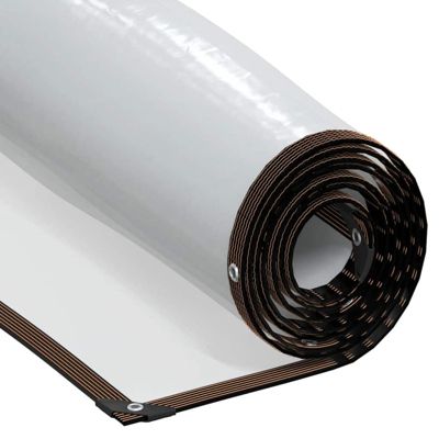 Vidaxl Bâche transparente avec œillets 4x10 m polyéthylène bâche claire 4018522 - vue 5