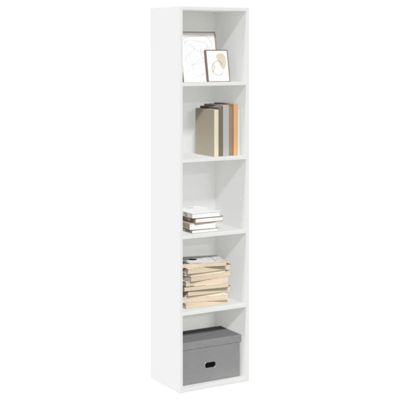 Bibliothèque blanc 40x30x189 cm bois d ingénierie