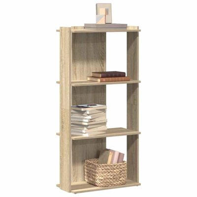Vidaxl Bibliothèque à 3 niveaux chêne sonoma 60x30x120 cm