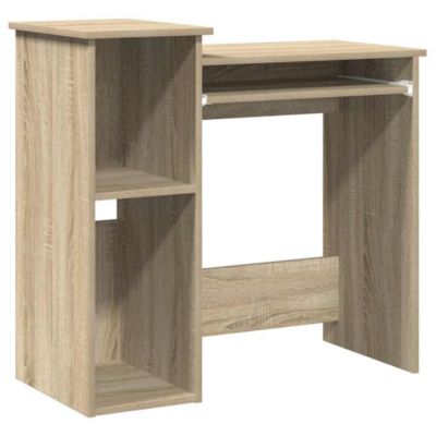 Bureau avec étagères chêne sonoma 84x40x78 cm vidaXL