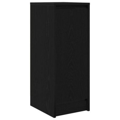 Buffet chêne noir 29,5x34x76 cm bois d'ingénierie vidaXL