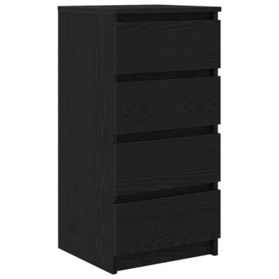 Vidaxl Buffet chêne noir - 37,5x35x76 cm