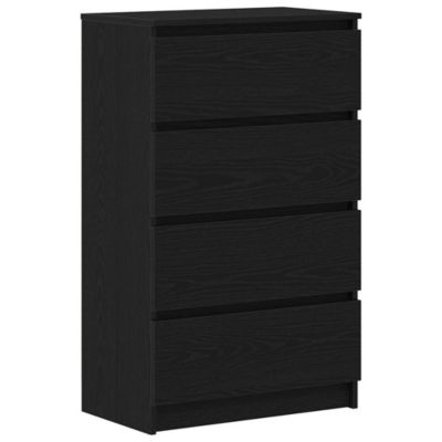 Buffet chêne noir 60x35x98,5 cm bois d'ingénierie vidaXL