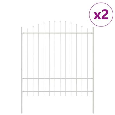 Clôture de jardin WOERDEN 2 pc 170 x 215 cm Blanc vidaXL
