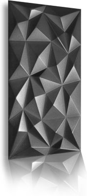 8x - 4m2 panneaux muraux 3D en polystyrène XPS  flexibles 100 x 50 cm  Revêtement mural et de plafond moderne Brillant Black