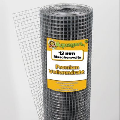 90 m x 1 m grillage pour volière, grille métallique, galvanisé à chaud, 12mm Aquagart