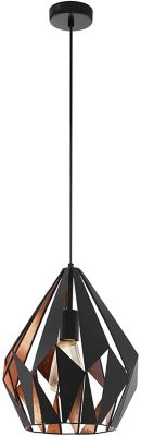 Suspension Dunalux Prinia Ø31 cm noir et or