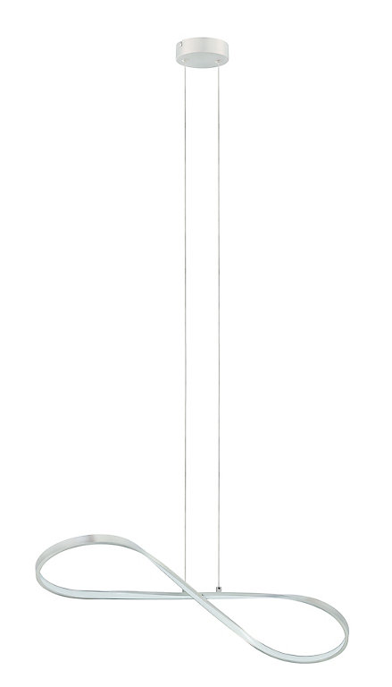 Suspension LED Dunalux Tulsas acier brossé l.23,5 x H.120 cm Suspension LED Dunalux Tulsas acier brossé l.23,5 x H.120 cm