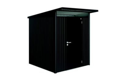 Abri de jardin simple porte Biohort AvantGarde A1 en métal coloris gris foncé métallique ép.0,53 mm