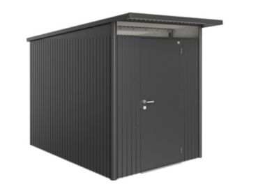 Abri de jardin simple porte Biohort AvantGarde A3 en métal coloris gris foncé métallique ép.0,53 mm 