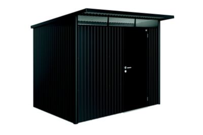 Abri de jardin simple porte Biohort AvantGarde A5 en métal coloris gris foncé métallique ép.0,53 mm