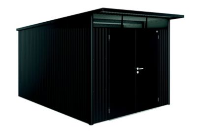 Abri de jardin double porte Biohort AvantGarde A8 en métal coloris gris foncé métallique ép.0,53 mm