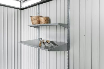 2 étagères profondes pour abri de jardin et armoire à outils Biohort
