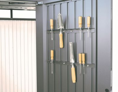 2 supports de petits outils pour abri de jardin Biohort AvantGarde, HighLine et Panorama