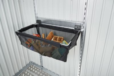 Panier de rangement avec rail pour abri de jardin Biohort