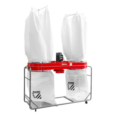 Holzmann Aspirateur à copeaux de bois 2 sacs Débit d'air 8 000 m3h triphasé