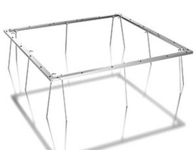 Guardi Cadre de sol avec seuil de porte pour 'abri de jardin taille 190x190 cm Aluminium