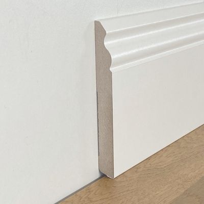 96ml de PLINTHE DUCAL PLINTHE en FIBRE DE BOIS COMPACT 140X15 BLANC