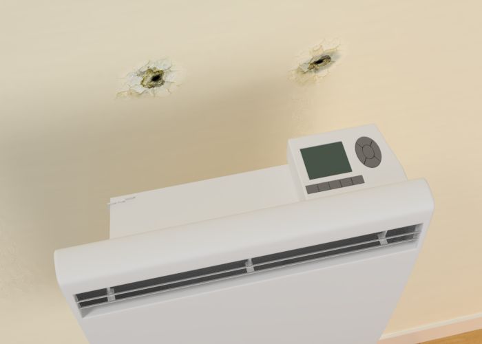 Comment réparer un radiateur électrique arraché du mur Castorama