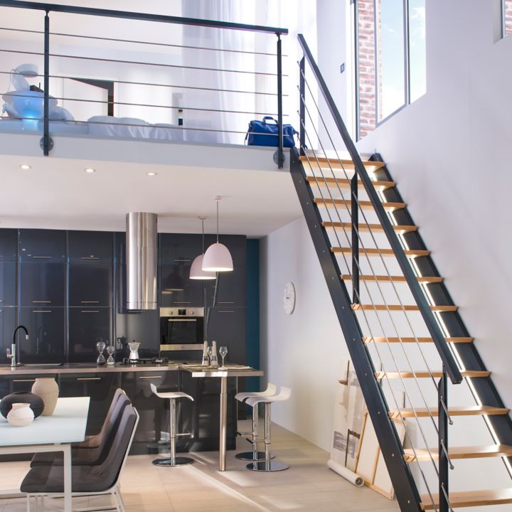 Bois Et Metal Pour Une Mezzanine Industrielle Castorama Fr
