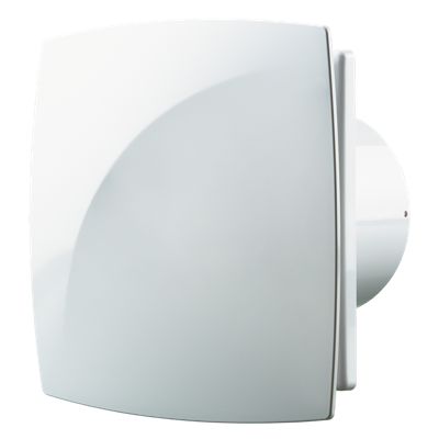 Aérateur extracteur d'air intermittent silencieux basse conso BLAUBERG Moon 100 mm - Commande Interrupteur avec minuterie