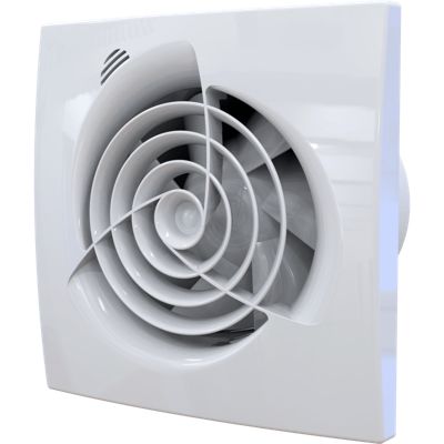 Aérateur extracteur d'air intermittent silencieux basse conso BLAUBERG Trio 100 mm - Commande Détection humidité + minuterie