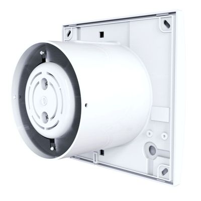 Aérateur extracteur d'air intermittent silencieux basse conso BLAUBERG Trio 100 mm - Commande Détection humidité + minuterie