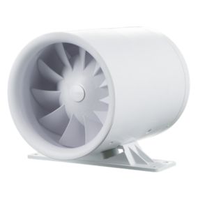 Aérateur extracteur intercalé 125 mm silencieux basse conso BLAUBERG Ducto avec support de montage amovible