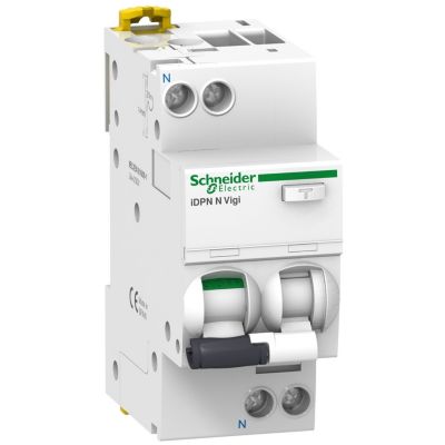 A9d31606 Disjoncteur Différentiel 30ma 6a - 1p+n - Type Ac Courbe C - 2 Modules - Vigi Schneider Idd Acti9 - Auxiliarisable