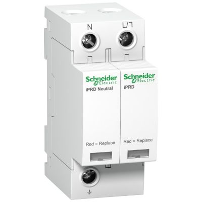 A9l40501 Schneider - Parafoudre Phase Neutre De Type 2 Iprd40r - 40ka - Report De Signalisation