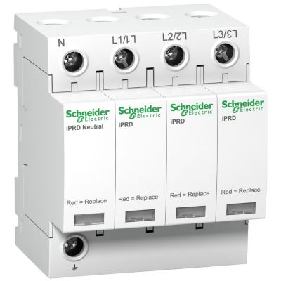 A9l40601 Schneider - Parafoudre Triphasé + Neutre De Type 2 Iprd40r - 40ka - Report De Signalisation
