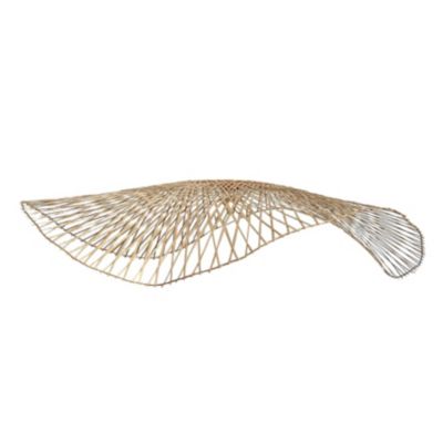Abat jour bambou ombrelle ajourée (75 cm - Naturel)