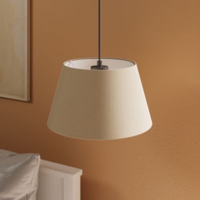 Abat-jour conique beige Ø30cm GoodHome Lokombi